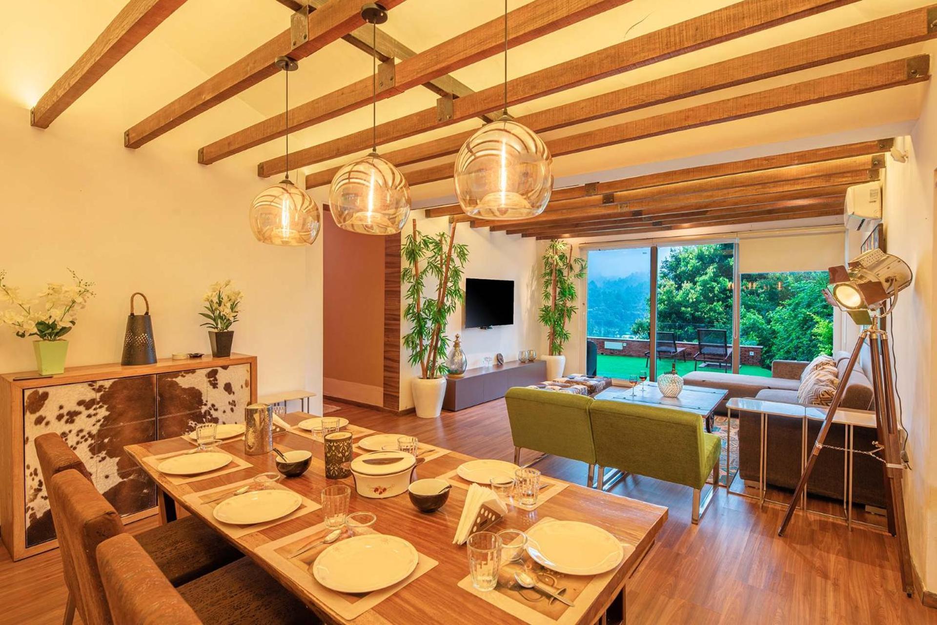 Stayvista At Oberoi'S Chalet Bhīm Tāl Exteriör bild